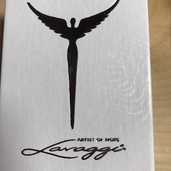 Beautiful angel necklace! Sterling and crystal - Picture 2 of 5